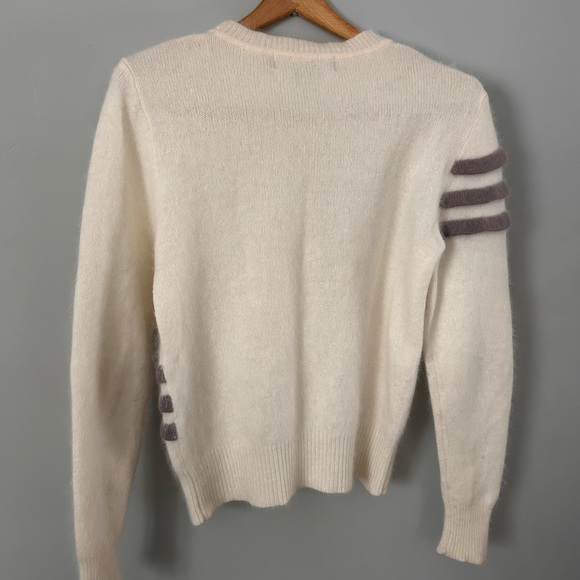 Vintage Angora and wool blend abstract, minimalist, sweater, size small. - Picture 3 of 4